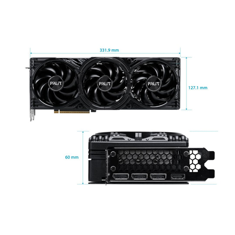 PALIT GAMINGPRO GEFORCE RTX 5080 16GB GDDR7 GRAPHICS CARD | NE75080019T2-GB2031A