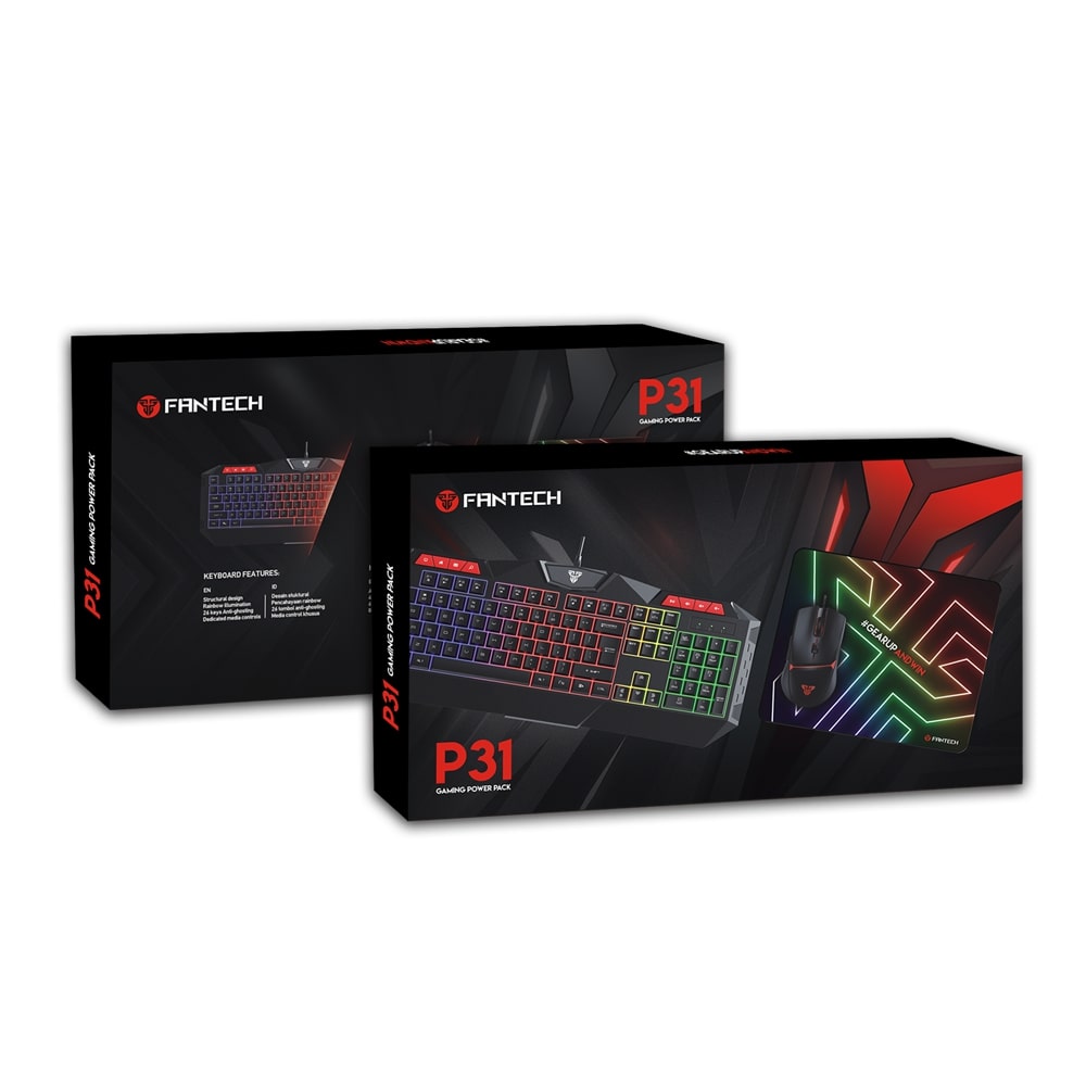 FANTECH 3IN1 Combo Set P31 Gaming Keyboard, Mouse and Mousepad