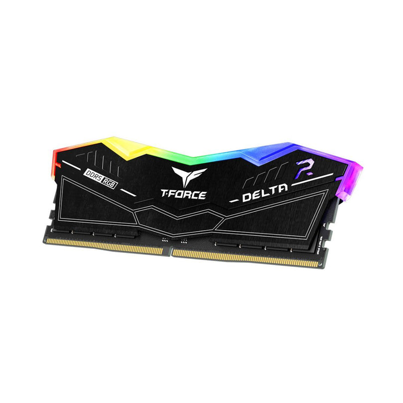 TEAMGROUP T-FORCE DELTA RGB DDR5 32GB (2X16GB) 6000MHZ CL30 BLACK RAM KIT | FF3D532G6000HC30DC01