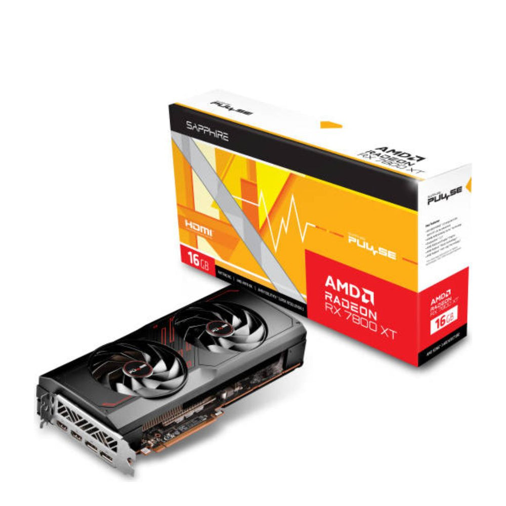 SAPPHIRE PULSE AMD RADEON RX 7800 XT 16GB GDDR6 GRAPHICS CARD - 11330-02-20G