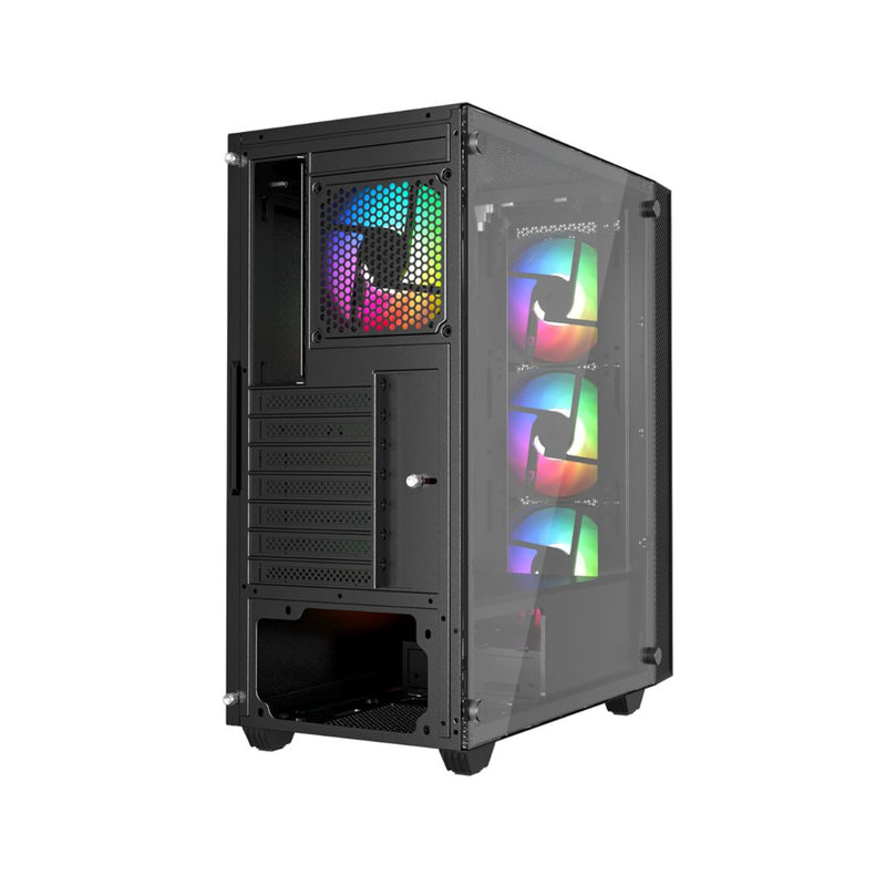 BUDGET GAMING PC - I5-12TH GEN, 16GB RAM, 512GB SSD, RTX 3050, AIR COOLER, RGB GAMING CASE- BLACK
