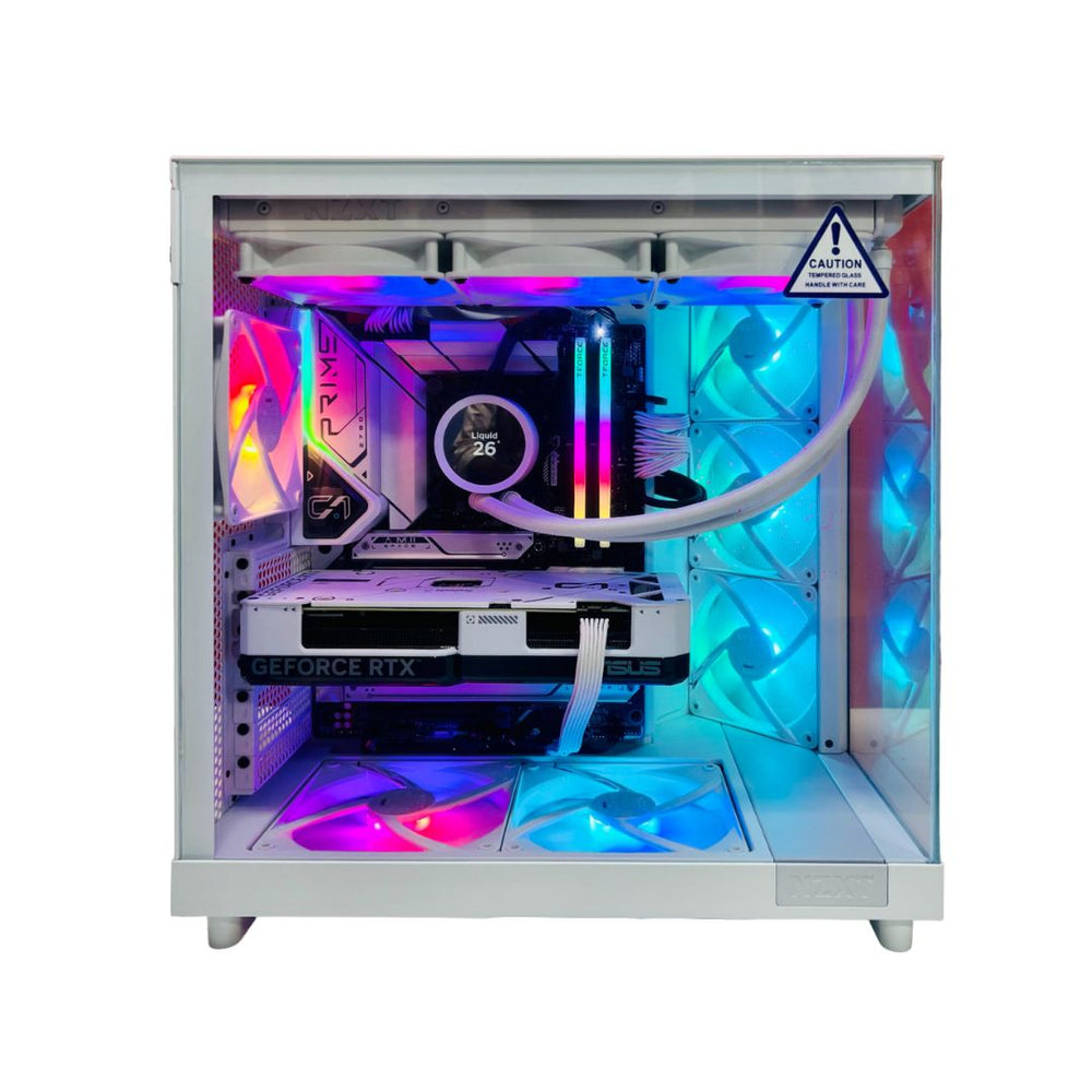 H6 FLOW RGB GAMING PC | Intel I7 14700, 4070 SUPER 12GB, 1TB NVME, 32GB 6400 RAM, Z790-A WIFI, KRAKEN 360 COOLER, H6 FLOW WHITE CASE
