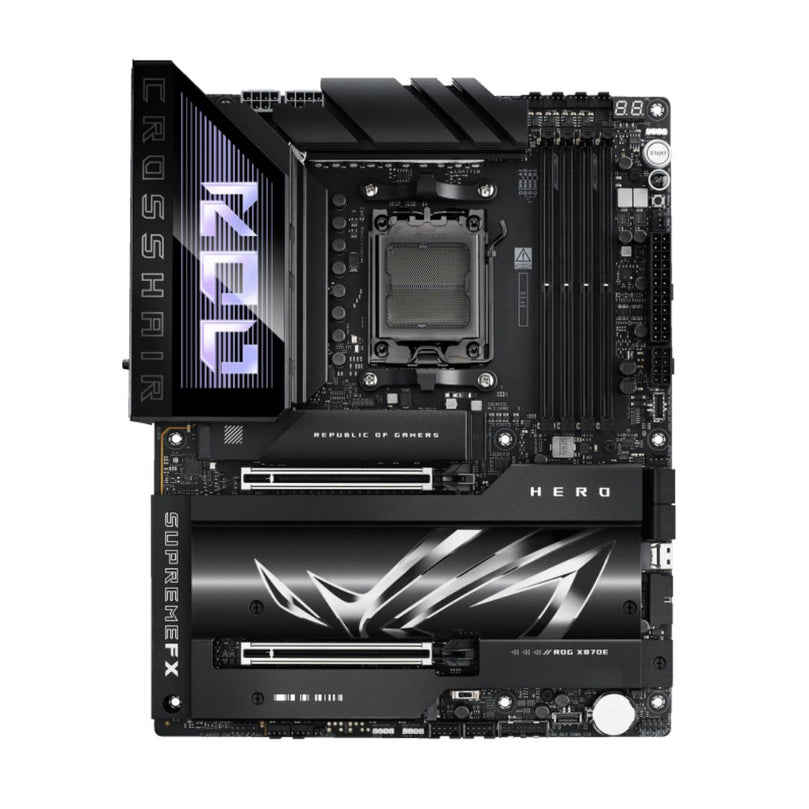 ASUS ROG CROSSHAIR X870E HERO AMD AM5 ATX MOTHERBOARD | DDR5, WIFI 7, USB4, PCIE 5.0 | 90MB1IE0-M0EAY0