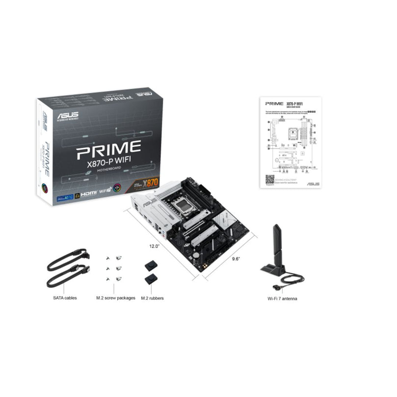 ASUS PRIME X870-P WIFI DDR5 ATX MOTHERBOARD | AMD AM5 SOCKET | PCIE 5.0 | USB4 | 90MB1IS0-M0EAY0