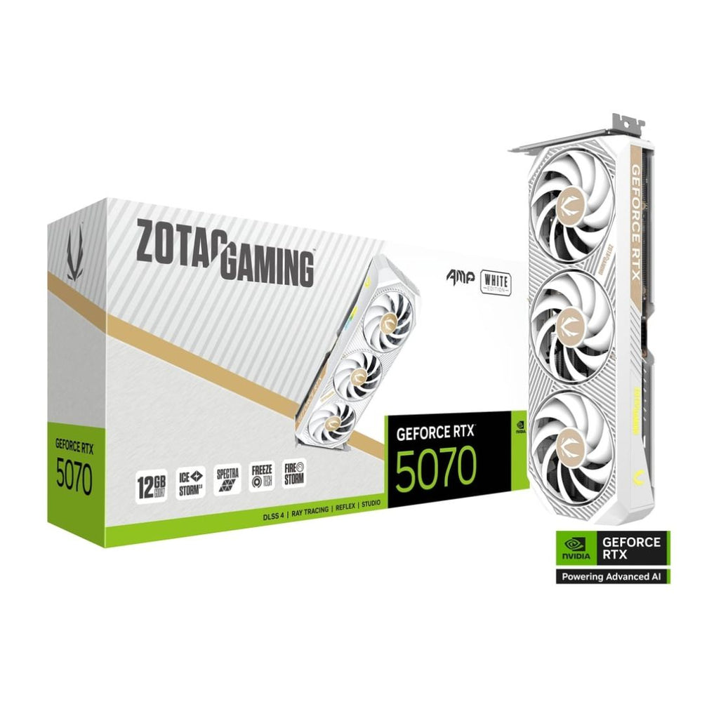 ZOTAC GAMING GEFORCE RTX 5070 AMP EDITION 12GB GDDR7 GRAPHICS CARD | ZT-B50700FQ-10P