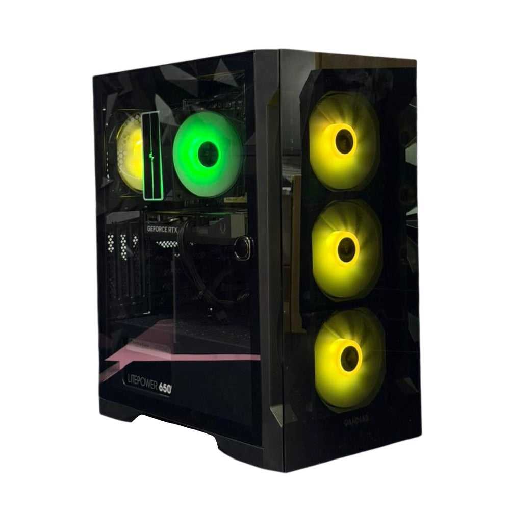 Budget Gaming PC – i5-12400F, RTX 5060 8GB, 16GB RAM, 512GB NVMe - Black