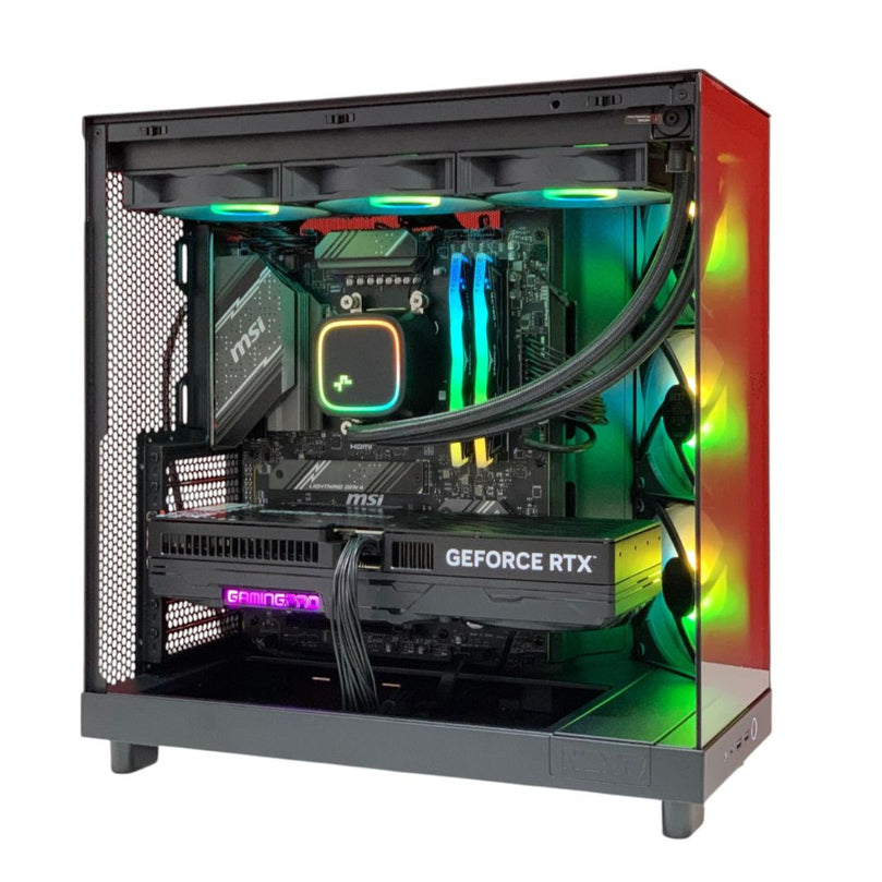 CUSTOM GAMING PC – RYZEN 5 7600X | RTX 5070 TI 16GB | 32GB DDR5 RGB | 1TB NVME GEN4 SSD | B650 WIFI | 360MM LIQUID COOLER | 850W GOLD PSU | NZXT H6 RGB CASE
