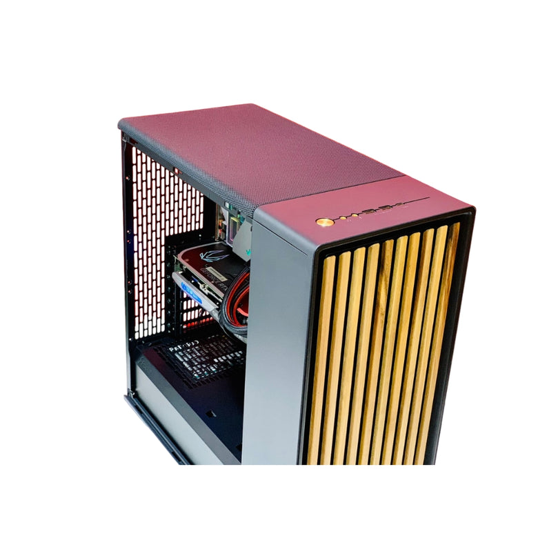 FRACTAL GAMING PC: CPU i5-14400F, RTX 4060 8GB, 16GB DDR5 5600 RAM, 1TB NVMe SSD, B760 Wi-Fi, 750W Gold PSU, LT720 Liquid Cooler, Fractal North Case – BLACK