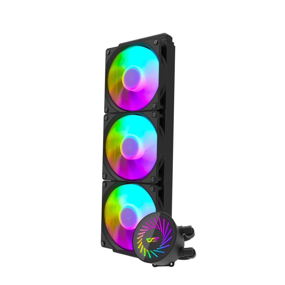 DarkFlash Radiant DCS360 ARGB 360mm Liquid CPU Cooler – Black