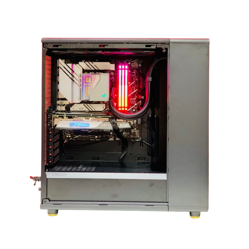 FRACTAL GAMING PC: CPU i5-14400F, RTX 4060 8GB, 16GB DDR5 5600 RAM, 1TB NVMe SSD, B760 Wi-Fi, 750W Gold PSU, LT720 Liquid Cooler, Fractal North Case – BLACK
