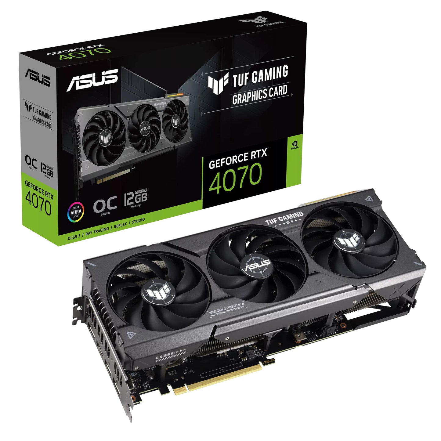 ASUS TUF RTX4070 OC 12GB GDDR6X VGA | 90YV0IZ0-MONA00