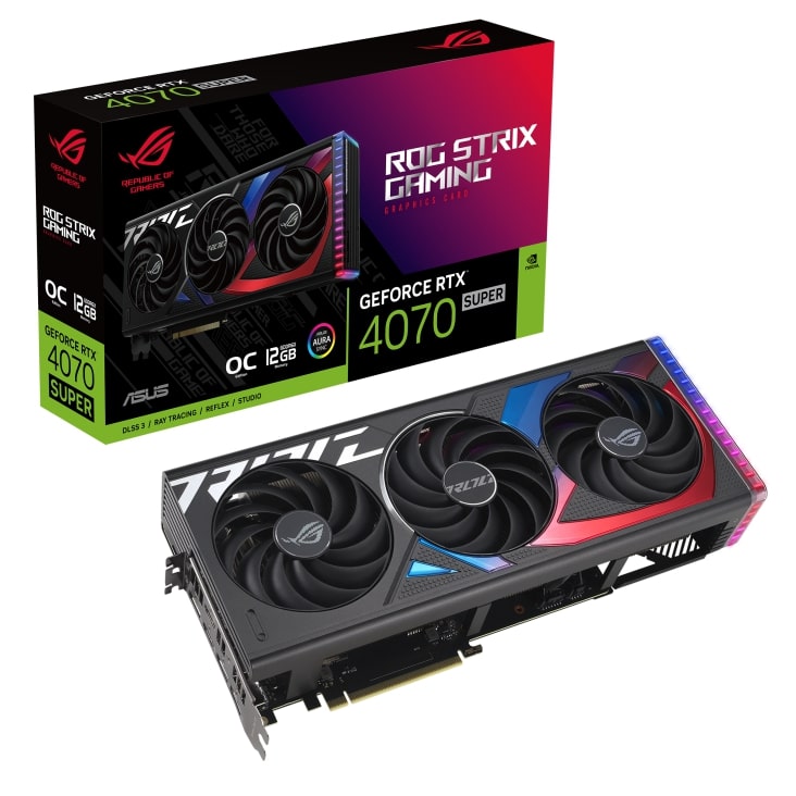 ASUS ROG STRIX GEFORCE RTX 4070 SUPER OC EDITION 12GB GDDR6X l 90YV0KD0-MONA00
