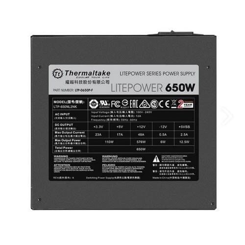 THERMALTAKE 650W POWER SUPPLY | LTP-0650NPCNEU-2