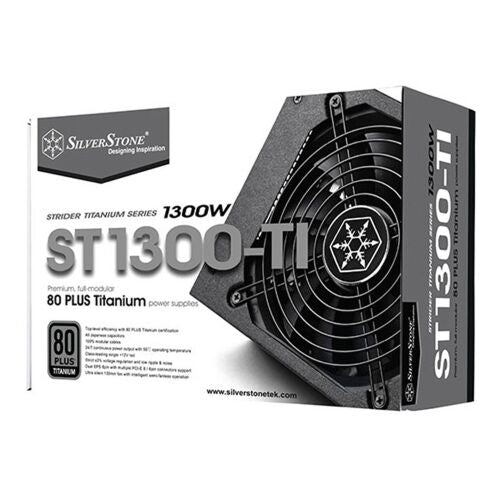 SILVERSTONER ST1300-TI 80 PLUS TITANIUM POWER SUPPLY |  SST-ST1300-TI