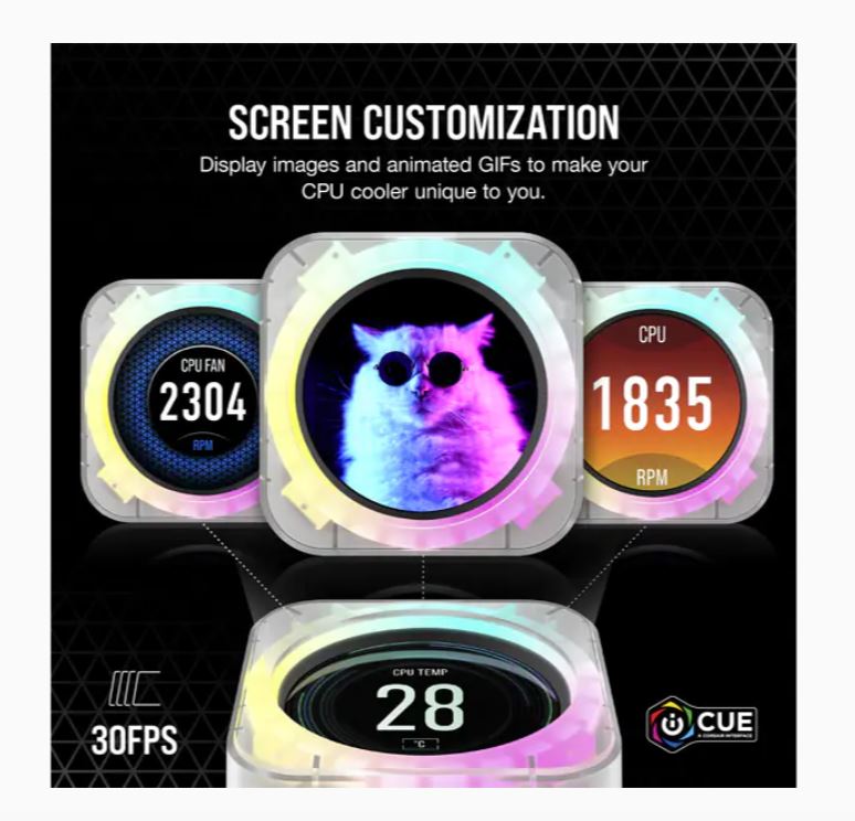 Corsair ICUE Elite CPU Cooler LCD Display Upgrade Kit | CW-9060067-WW