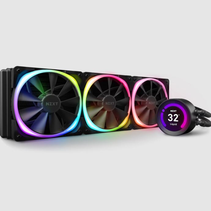 NZXT Kraken Z73 360mm RGB AIO CPU Liquid Cooler With LCD Display | RL-KRZ73-R1