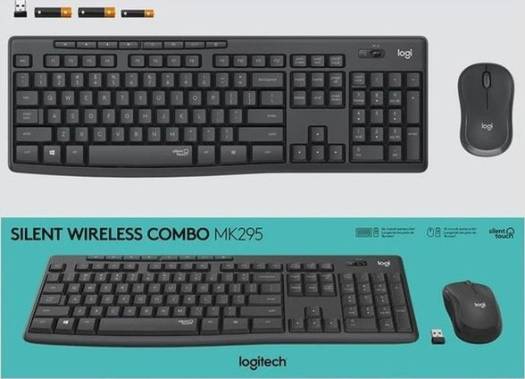 LOGITECH MK295 SILENT W/L KEYBOARD + MOSUE | 920-009801