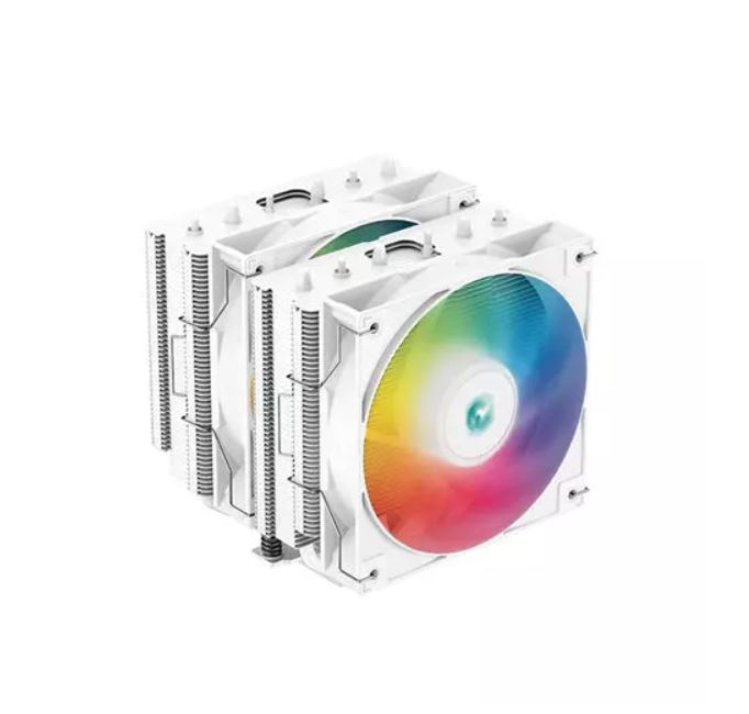 DeepCool AG620 ARGB Dual-Tower 120mm CPU Cooler - White | R-AG620-WHANMN-G-2