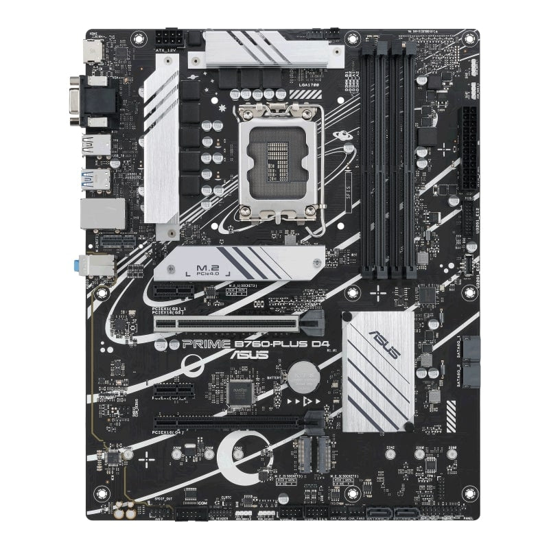ASUS Prime B760-PLUS D4, LGA 1700, Intel B760 Chipset, 4xDDR4 Slot, Max 128GB, PCle 5.0, 2.5Gb Ethernet, Aura Sync | 90MB1CW0-M0EAY0