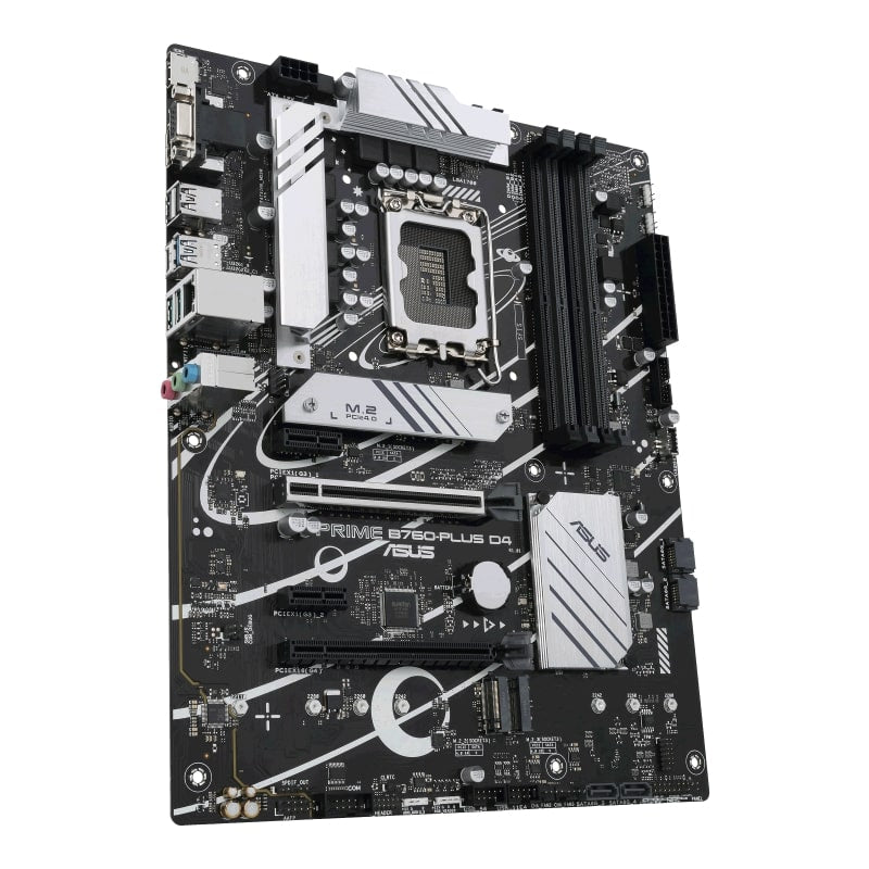 ASUS Prime B760-PLUS D4, LGA 1700, Intel B760 Chipset, 4xDDR4 Slot, Max 128GB, PCle 5.0, 2.5Gb Ethernet, Aura Sync | 90MB1CW0-M0EAY0