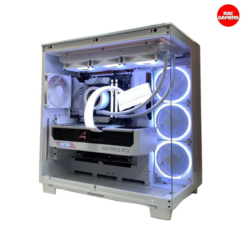 WHITE GAMING PC ( INTEL CORE ULTRA 7 265K, Z890 WIFI7, 4090 AERO, 1TB 7400MB/s, 32GB RAM, H9  ELITE) - WHITE