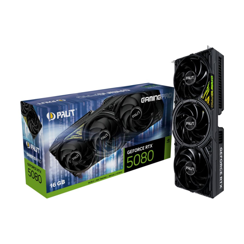 PALIT GAMINGPRO GEFORCE RTX 5080 16GB GDDR7 GRAPHICS CARD | NE75080019T2-GB2031A