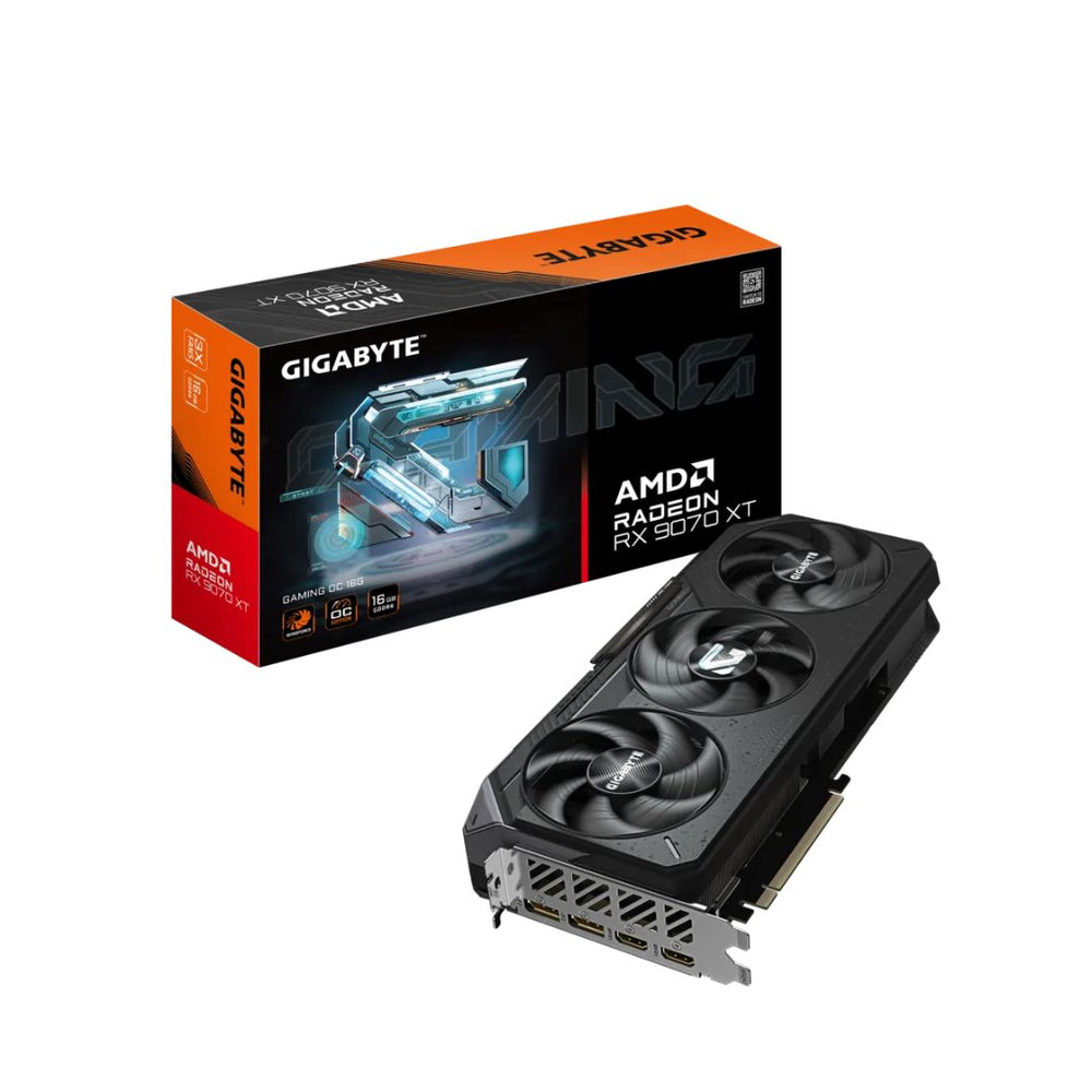 GIGABYTE RADEON RX 9070 XT GAMING OC 16GB GDDR6 GRAPHICS CARD - GV-R9070XT GAMING OC-16GD