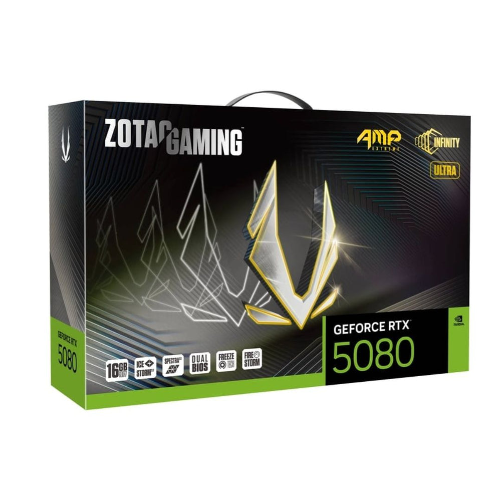 ZOTAC RTX 5080 16GB GDDR7 AMP EXTREME INFINITY ULTRA GAMING GRAPHICS CARD