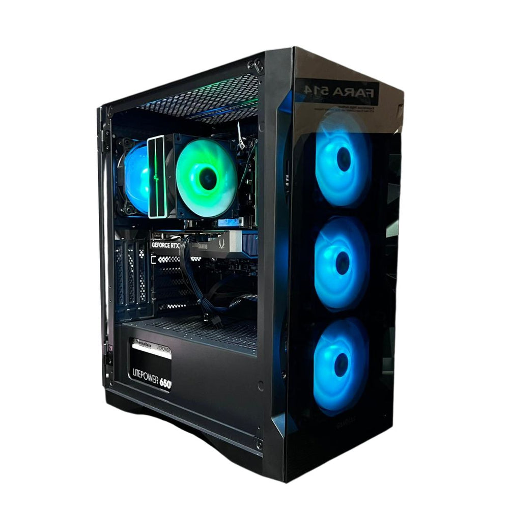 Budget Gaming PC –  i5-12400F, RTX 5060 8GB, 16GB RAM, 512GB NVMe - Black
