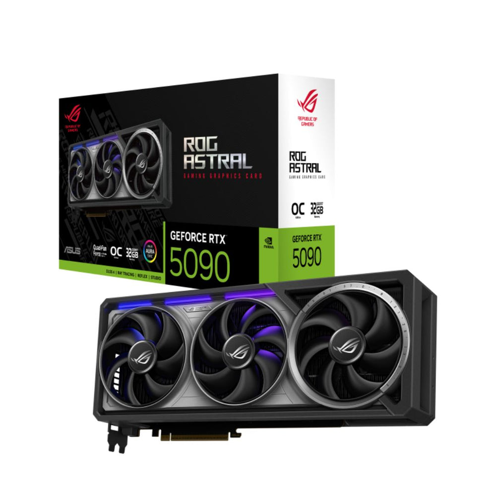 ASUS ROG Astral GeForce RTX 5090 32GB GDDR7 OC Edition DLSS 4.0 PCI Express 5.0 Graphics Card