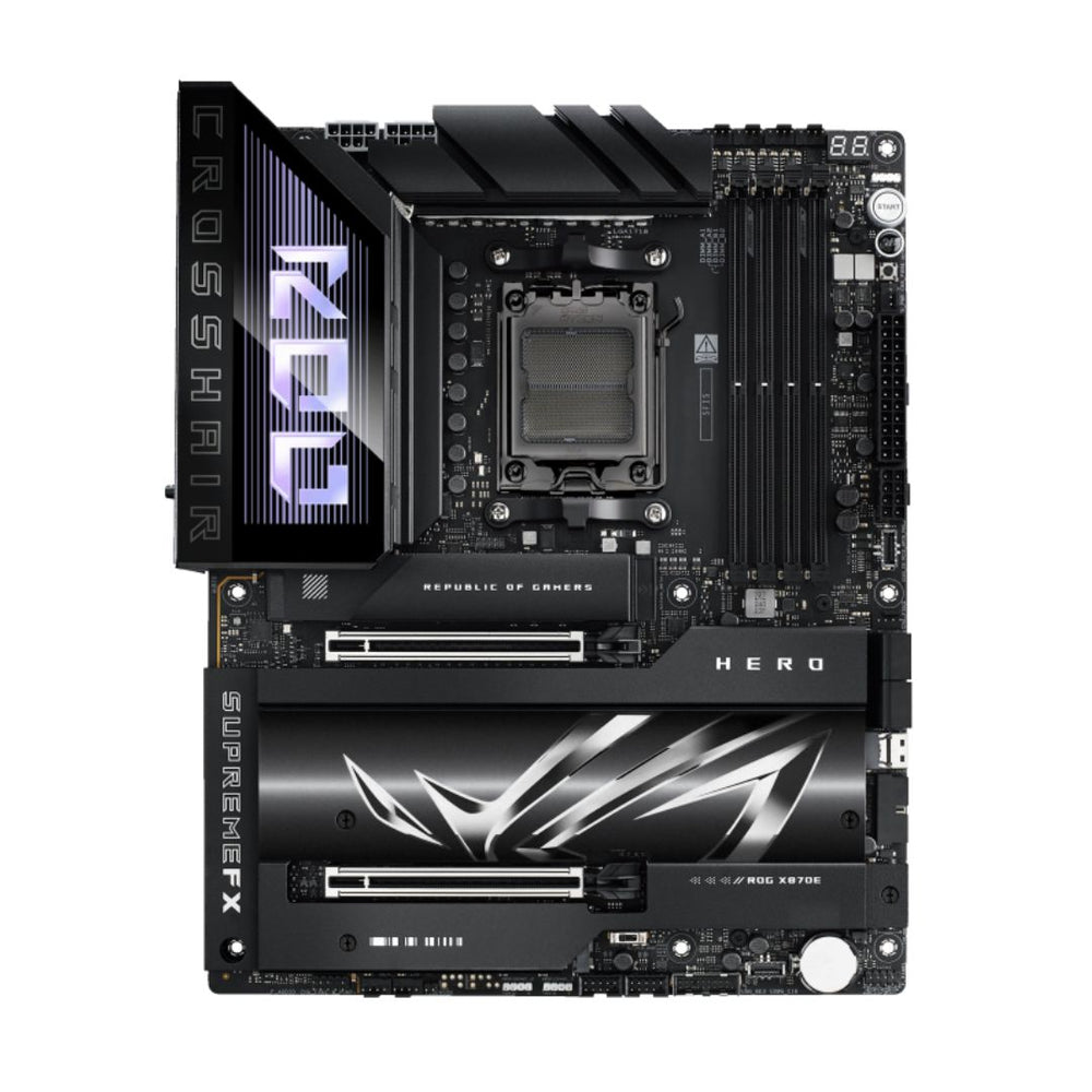 ASUS ROG CROSSHAIR X870E HERO AMD AM5 ATX MOTHERBOARD | DDR5, WIFI 7, USB4, PCIE 5.0 | 90MB1IE0-M0EAY0