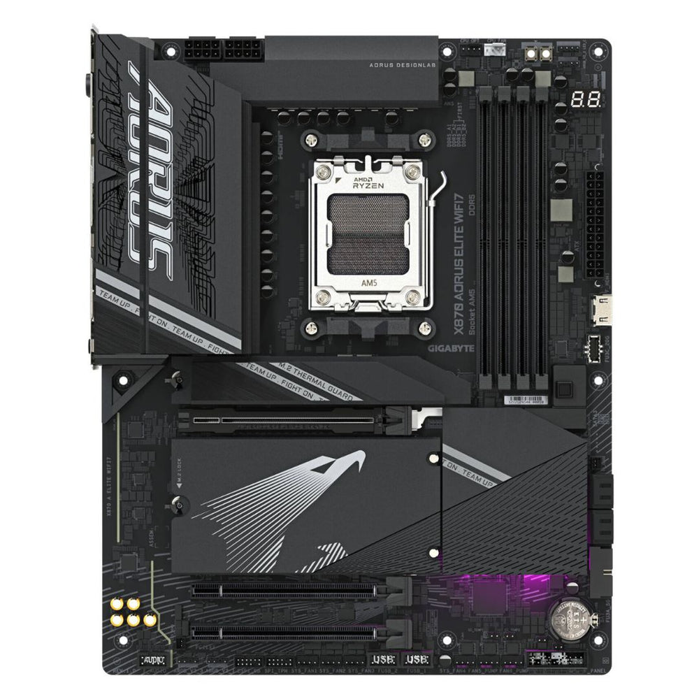 GIGABYTE AORUS ELITE WIFI 7 DDR5 AM5 MOTHERBOARD – X870-A-ELITE-WIFI7 | AMD X870 CHIPSET | PCIE 5.0 | WIFI 7 | DDR5