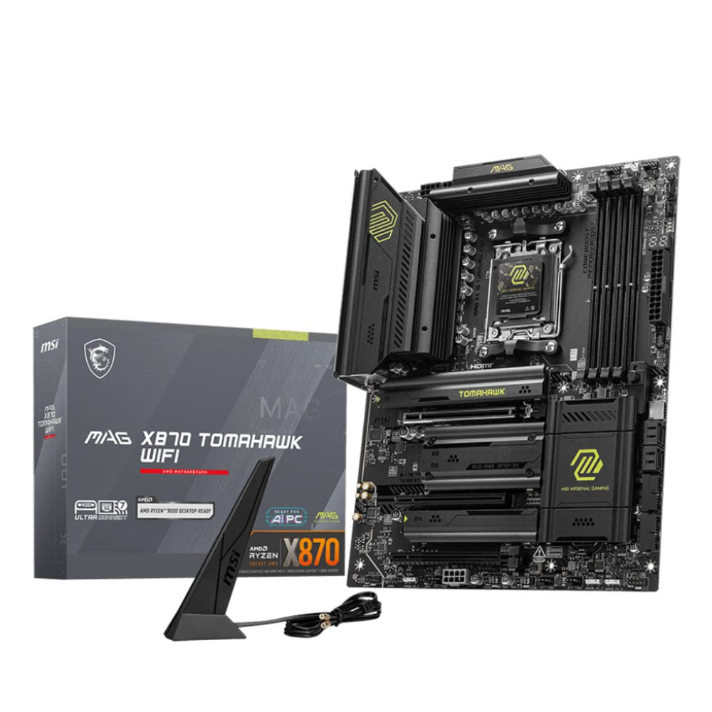 MSI MAG X870 TOMAHAWK WIFI DDR5 AM5 MOTHERBOARD – 911-7E51-010