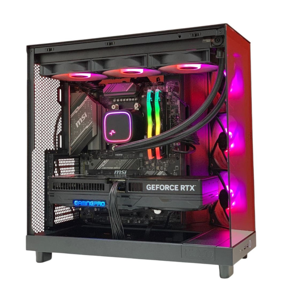 CUSTOM GAMING PC – RYZEN 5 7600X | RTX 5070 TI 16GB | 32GB DDR5 RGB | 1TB NVME GEN4 SSD | B650 WIFI | 360MM LIQUID COOLER | 850W GOLD PSU | NZXT H6 RGB CASE