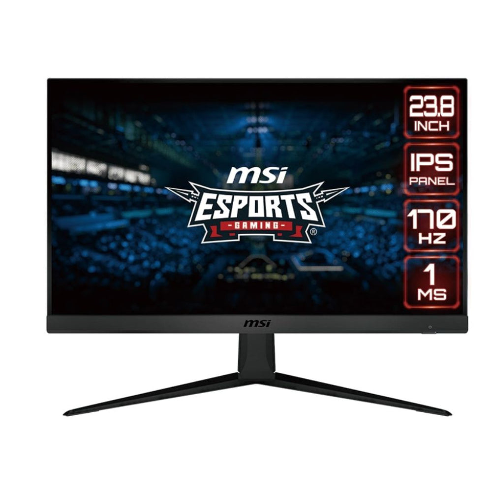 MSI G2412, 24" 170Hz, Gaming Monitor, 1920 x 1080 (FHD), IPS, 1ms, HDMI, DP, Tilt | 9S6-3BA41T-097