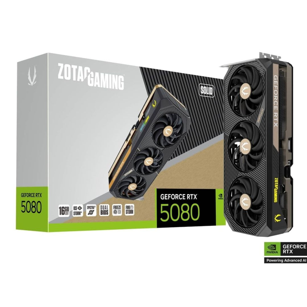 ZOTAC GAMING GeForce RTX™ 5080 SOLID 16GB GDDR7 Graphics Card | ZT-B50800D-10P