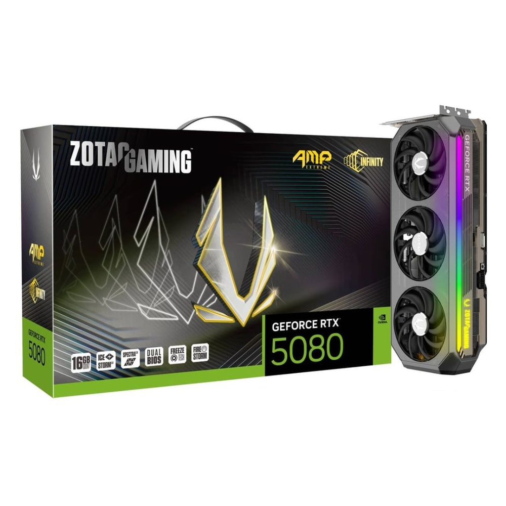 ZOTAC GAMING GeForce RTX™ 5080 AMP EXTREME INFINITY 16GB GDDR7 Graphics Card | ZT-B50800B-10P