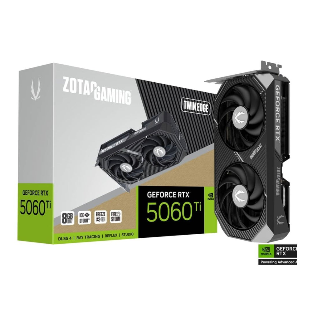 ZOTAC GeForce RTX 5060 Ti 8GB Twin Edge Graphics Card – ZT-B50610E-10M