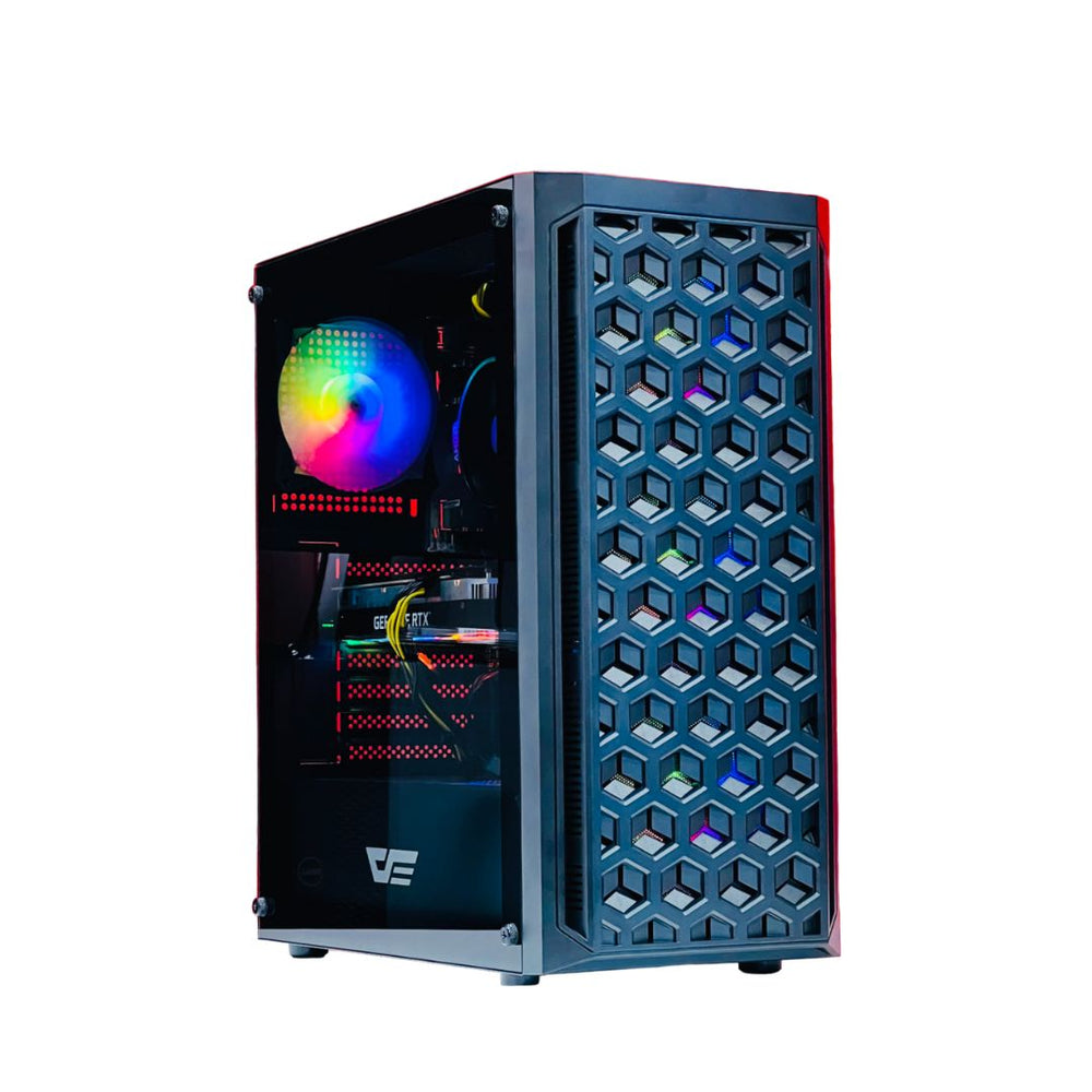 GAMING PC | I5-12400F, RTX 4060, 1TB NVME, 16GB RAM RGB, 600W PSU, AG300 AIR COOLER, 4 RGB FAN CASE - BLACK