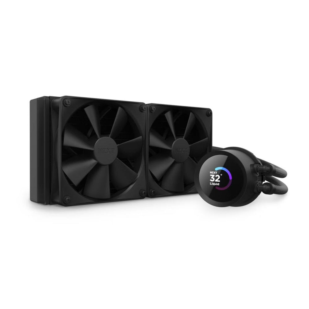 NZXT KRAKEN 240 BLACK 240MM CPU LIQUID COOLER WITH 1.54" LCD DISPLAY - RL-KN240-B1
