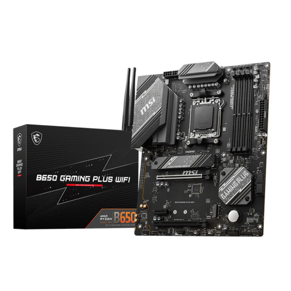 MSI B650 GAMING PLUS WIFI DDR5 AM5 ATX MOTHERBOARD – BLACK