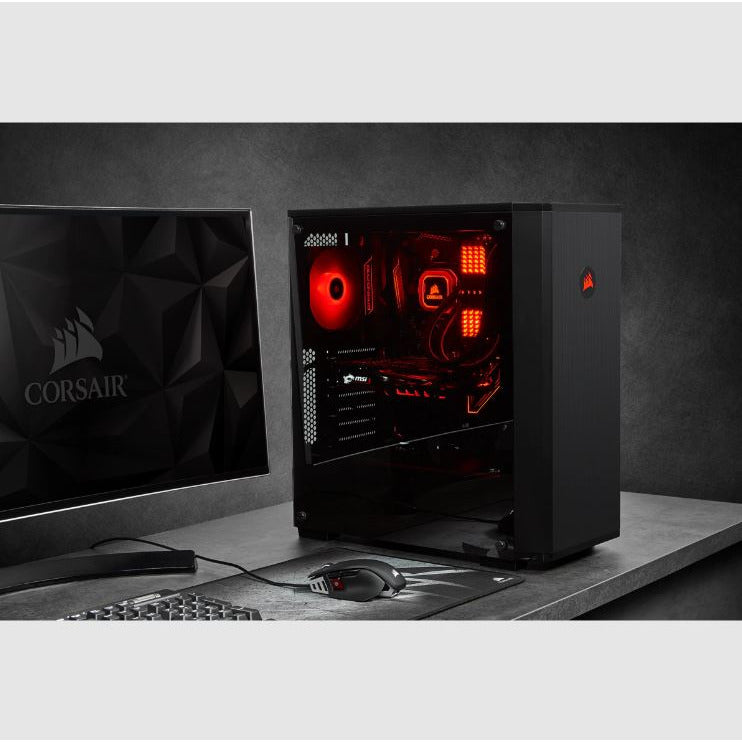 CORSAIR Carbide Series 175R RGB Tempered Glass Mid-Tower ATX Gaming Case — Black