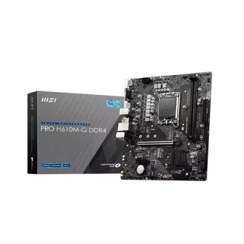 MSI Pro H610M-G LGA 1700 DDR4 Micro ATX Motherboard | 911-7D46-003