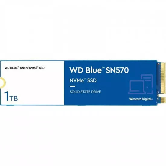 WD 1TB BLUE SN570 NVMe PCIe Gen3 M.2 2280 SSD | WDS100T3B0C