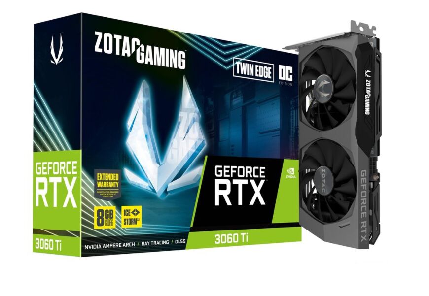 ZOTAC GAMING RTX3060Ti TWIN EDGE  8GB DDR6 VGA LHR | ZT-A30610H-10M