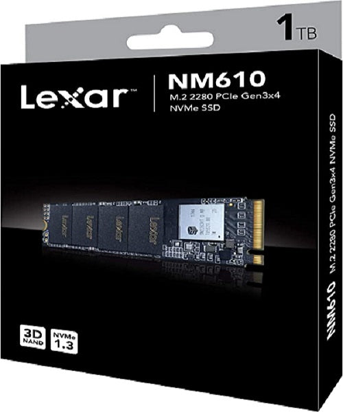 LEXAR 1TB NVME  NM620 M.2 2280 PCIe Gen3x4 NVMe l LNM620X001T-RNNNG