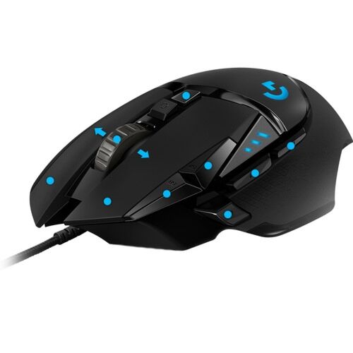 Logitech G502 Hero RGB 16'000 DPI 11 Programmable Buttons, Laptop PC Gaming Mouse | 910-005471