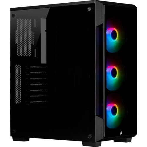 CORSAIR iCUE 220T RGB Tempered Glass Mid-Tower Case Black| CC9011190-WW