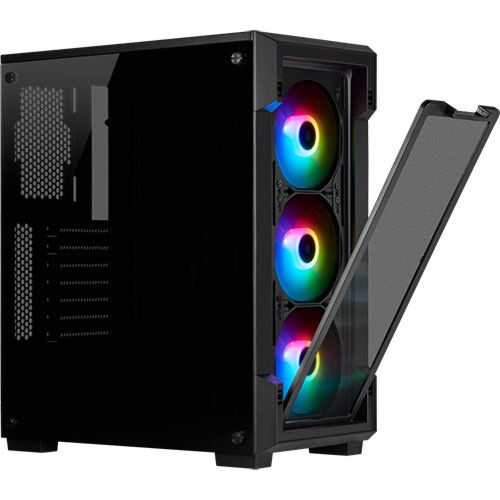 CORSAIR iCUE 220T RGB Tempered Glass Mid-Tower Case Black| CC9011190-WW