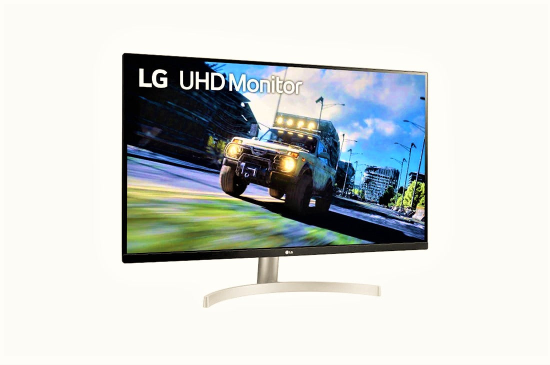 LG 32" 4K (3840 x 2160) UHD 4K Monitor, 60 Hz, 4ms, Silver | 32UN500-W